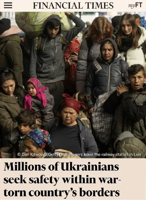 Millions of Ukrainians Seek Safety
