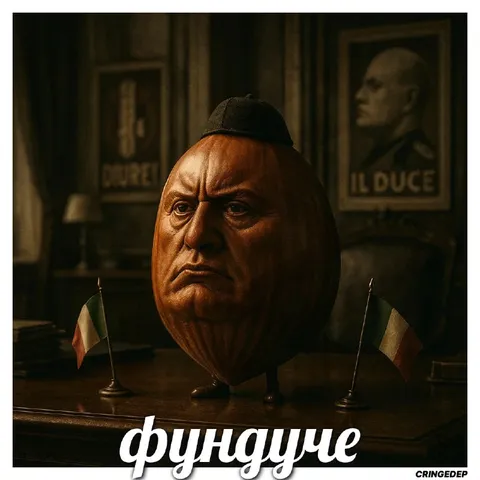 Фундук-дуче с итальянскими флагами