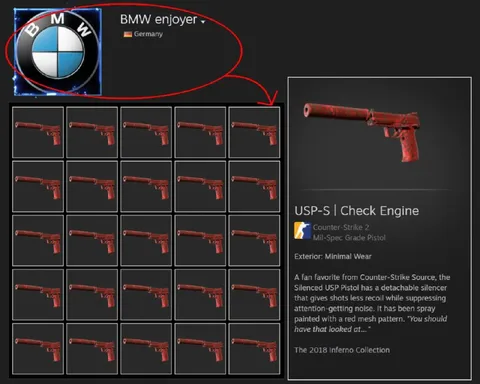 BMW Enjoyer Collects Red Pistols