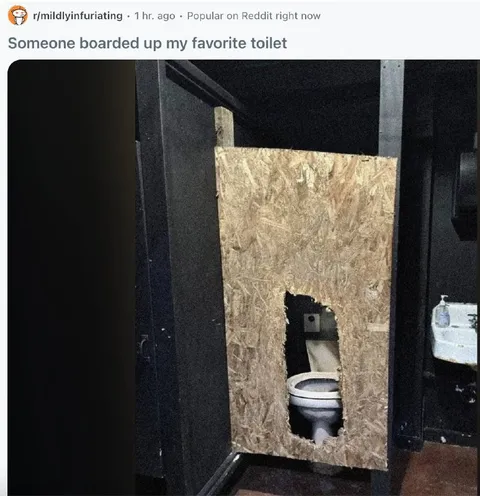 Boarded-Up Favorite Toilet