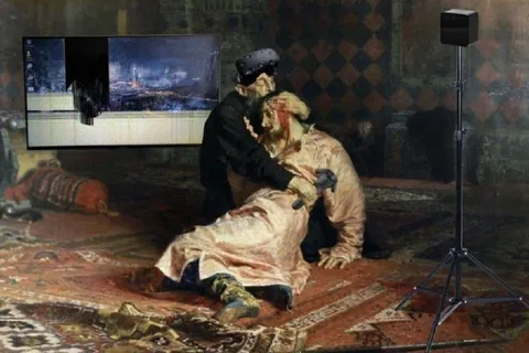 Иван Грозный смотрит телевизор