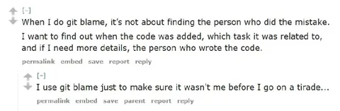 Git Blame Investigation