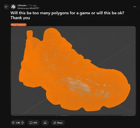 Too Many Polygons for a Shoe