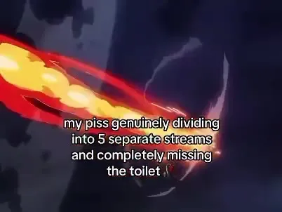 Piss Splitting Into Five Streams