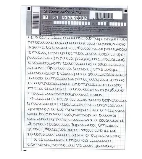 Сочинение о русском языке