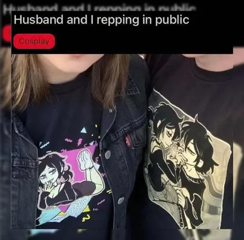 Couple Repping Anime Shirts