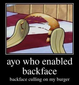 Backface Culling Burger
