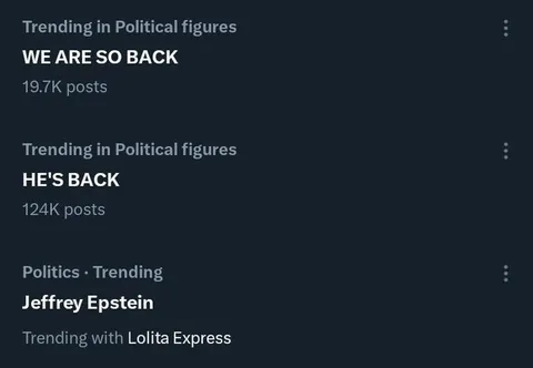 Jeffrey Epstein Is Back