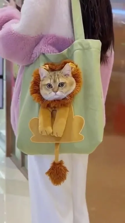 Кот-лев в сумке