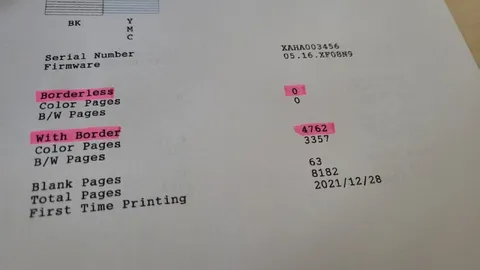 Printer Printed 4762 Bordered Pages