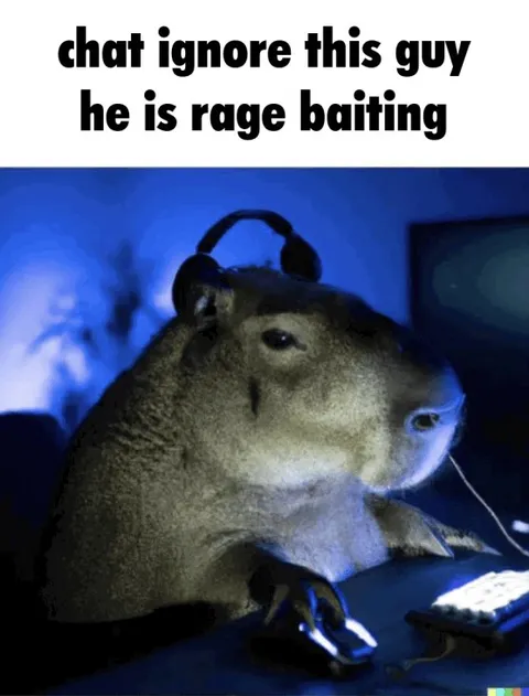Capybara Rage Bait Moderator