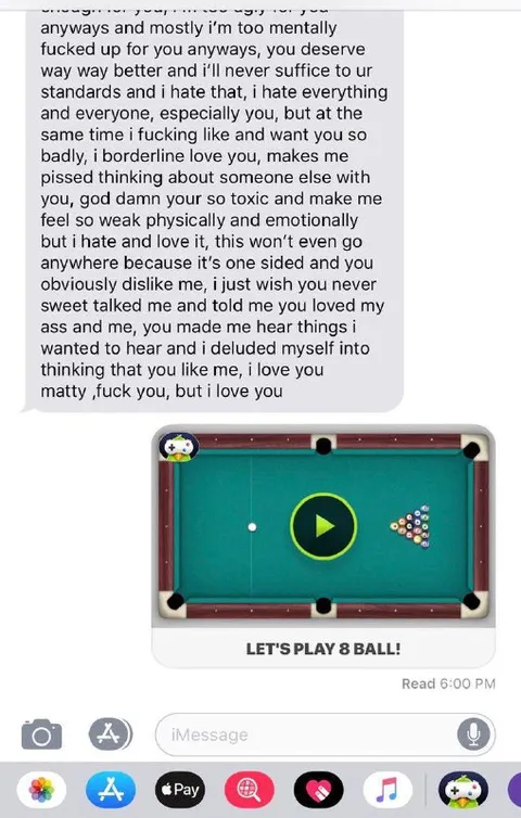 Toxic Love Then Eight Ball
