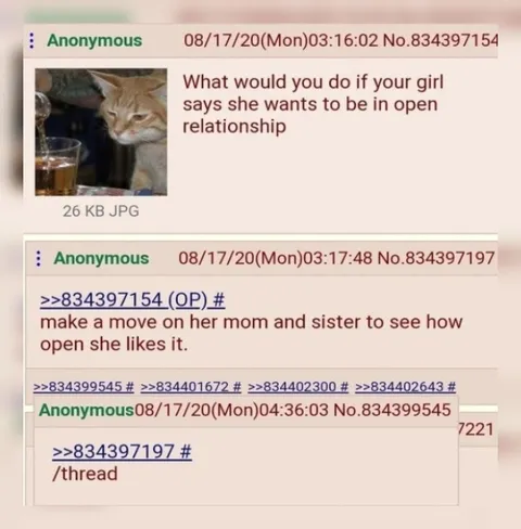 Open Relationship Mom and Sister Joke