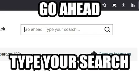 Go Ahead, Type Your Search
