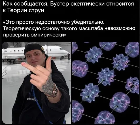 Бустер не верит в теорию струн