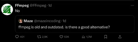 FFmpeg Has No Alternative