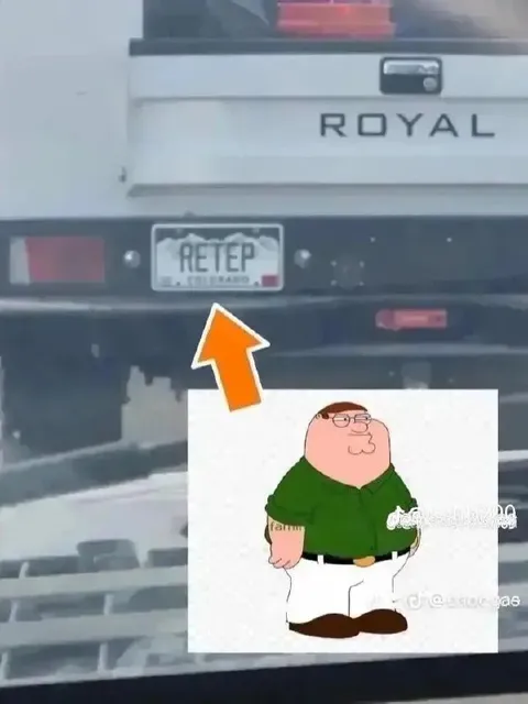 Peter on the License Plate