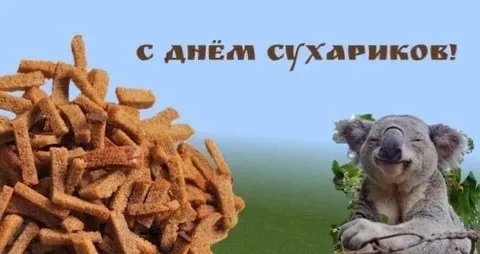 С днём сухариков!