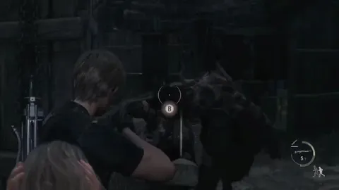 Leon Tries to Protect Ashley