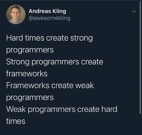 The Programmer Framework Cycle