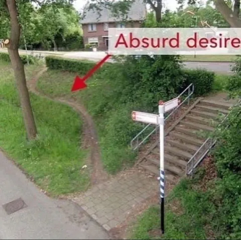 Absurd Desire Takes the Shortcut