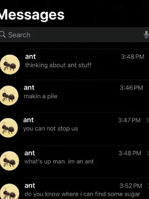 Ant Messages About Ant Stuff