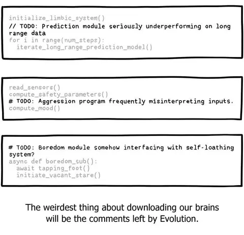 Evolution Left Strange Comments
