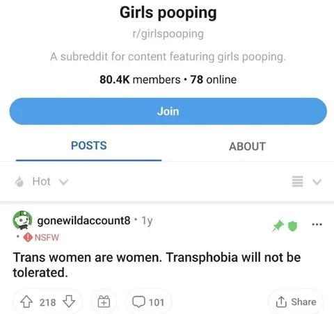 Trans Women Are Women in Girls Pooping
