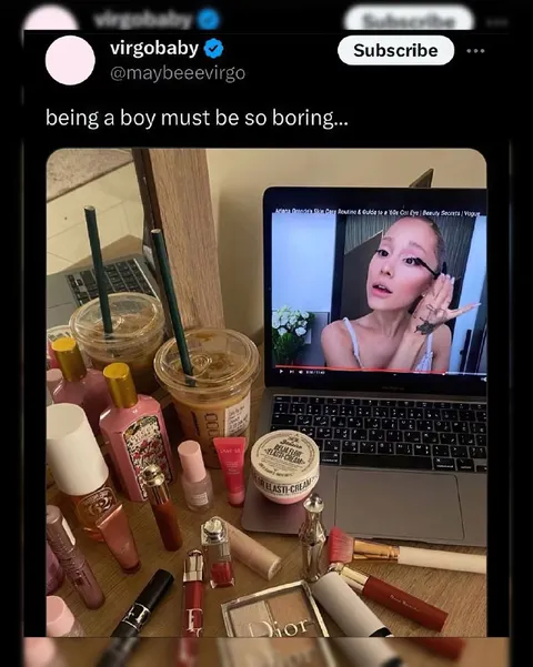 Being a boy must be so boring
