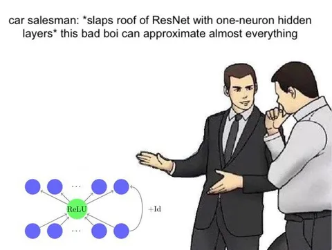One-Neuron ResNet Approximation