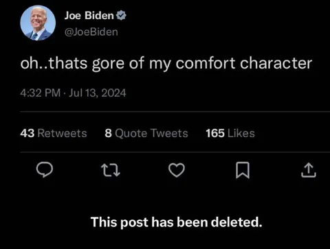 Gore Comfort Character Deleted Post