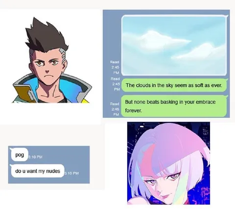 David's Romantic Texts Get Replied Pog