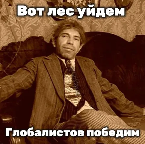 Вот лес уйдем глобалистов победим