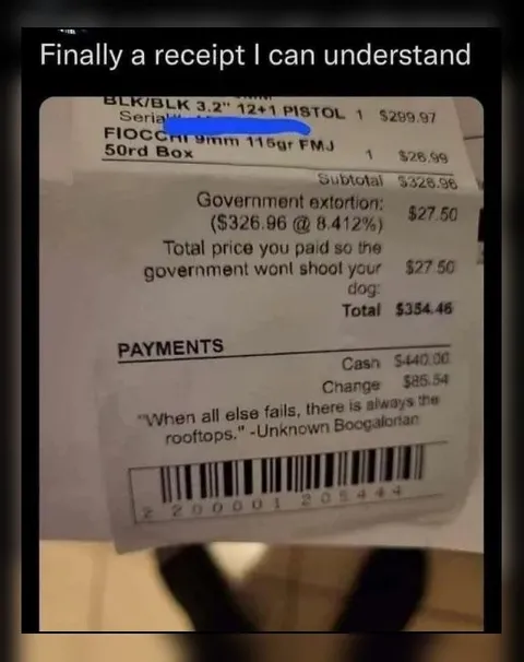 Finally a Receipt I Can Understand