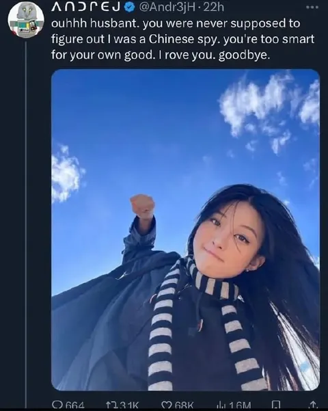 Chinese Spy Says Goodbye