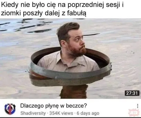 Płynięcie w beczce po fabule