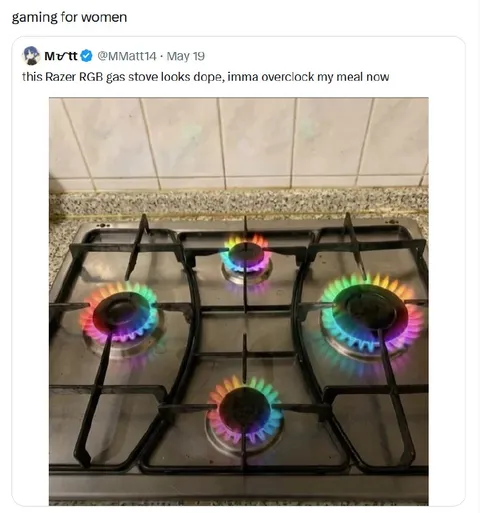 RGB Gas Stove Gaming