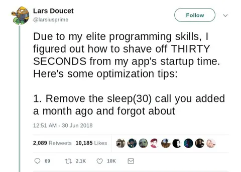 Remove the Forgotten Sleep Call