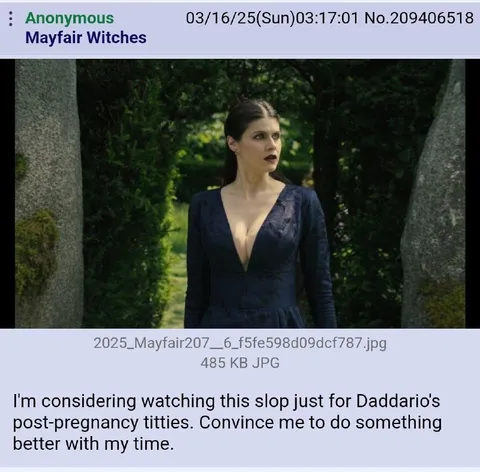 Watching Mayfair Witches for Daddario