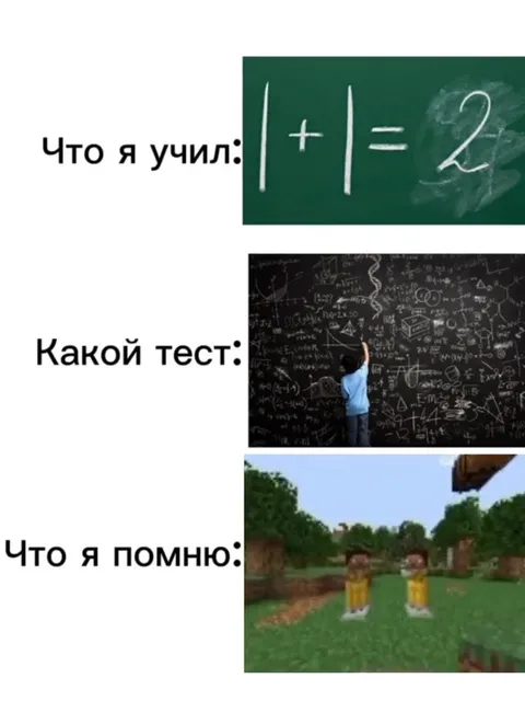 Что я помню после теста