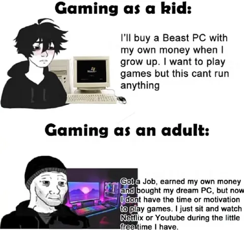 Gaming as a Kid vs Adult