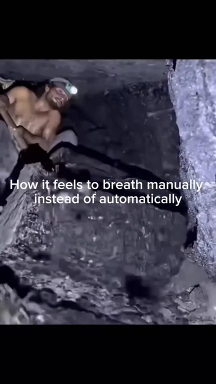 Breathing Manually in a Mine
