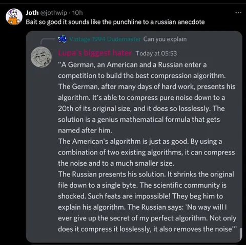 The Russian Compression Algorithm