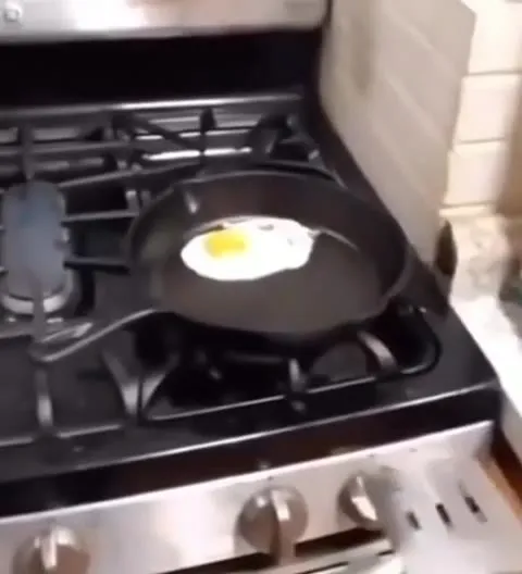 Неудачная попытка перевернуть яйцо