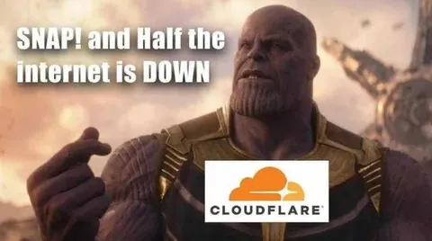 Thanos Snaps the Internet Down