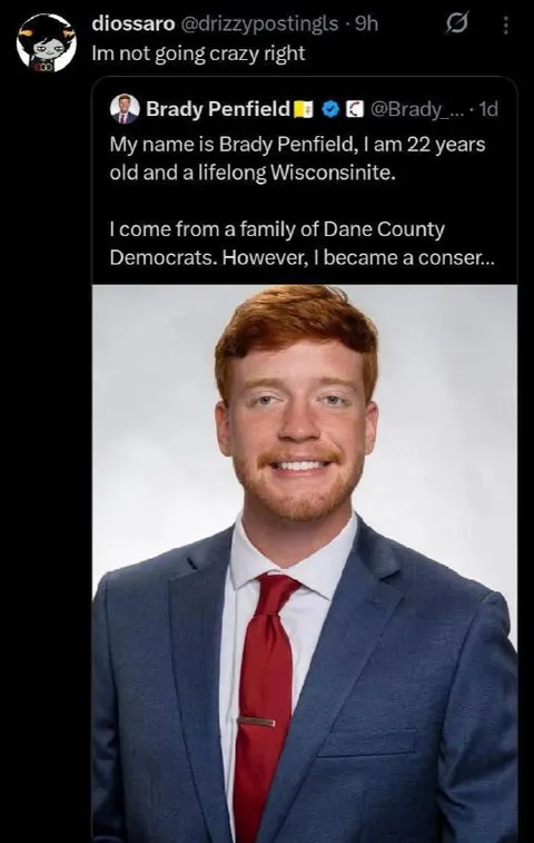 Brady Penfield Conservative Reveal