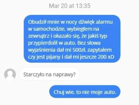 To nie moje auto