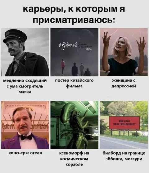 Карьеры, к которым я присматриваюсь