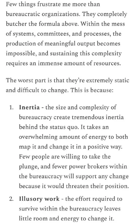 Bureaucracy Makes Change Impossible