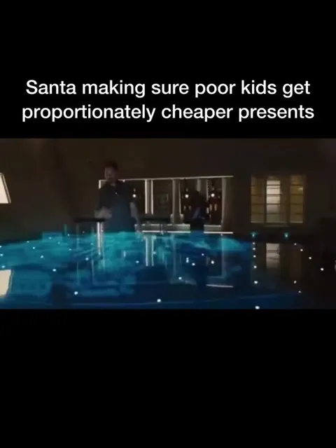 Santa Giving Poor Kids Cheaper Gifts